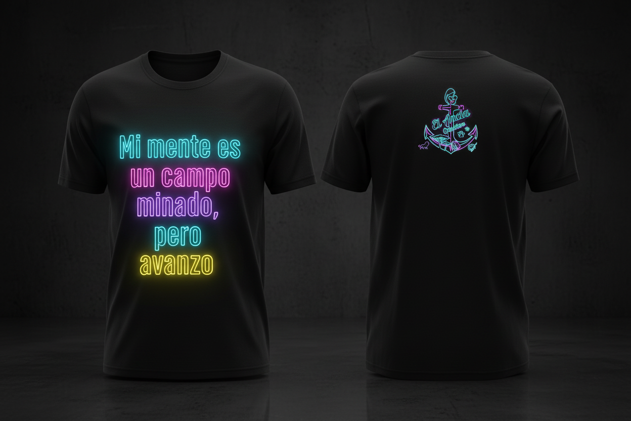 Camiseta · Mi mente es un campo minado